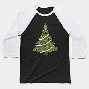 Money Christmas Tree GBP British pound sterling Baseball T-Shirt